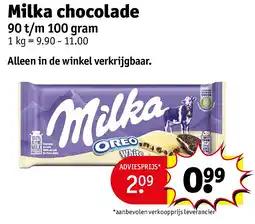 Kruidvat Milka chocolade aanbieding