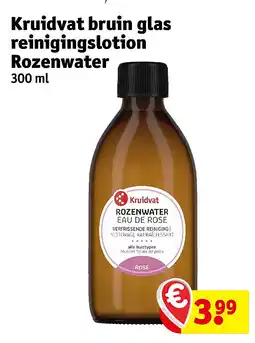 Kruidvat Kruidvat bruin glas reinigingslotion Rozenwater aanbieding