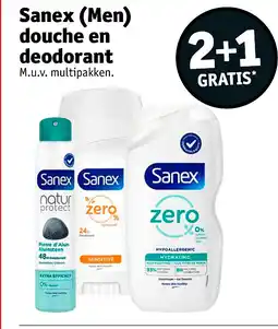 Kruidvat Sanex (Men) douche en deodorant aanbieding