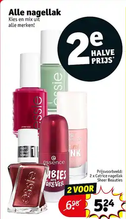 Kruidvat 2 x Catrice nagellak Sheer Beauties aanbieding