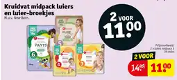 Kruidvat Kruidvat midpack luiers en luier-broekjes aanbieding