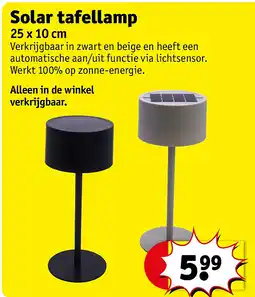Kruidvat Solar tafellamp aanbieding