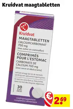 Kruidvat Kruidvat maagtabletten aanbieding