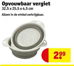 Kruidvat Opvouwbaar vergiet aanbieding