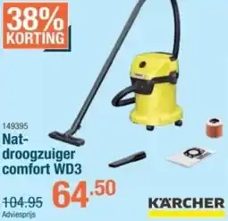 Cevo Karcher Nat-droogzuiger comfort WD3 aanbieding
