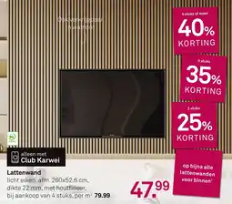 Karwei Lattenwand aanbieding