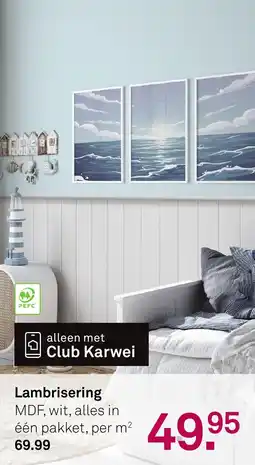 Karwei Lambrisering aanbieding
