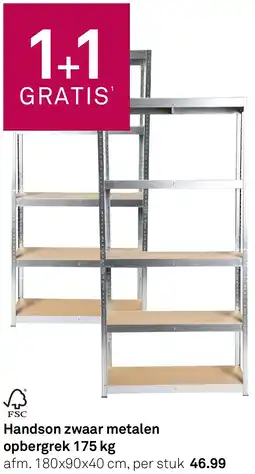 Karwei Handson zwaar metalen opbergrek aanbieding