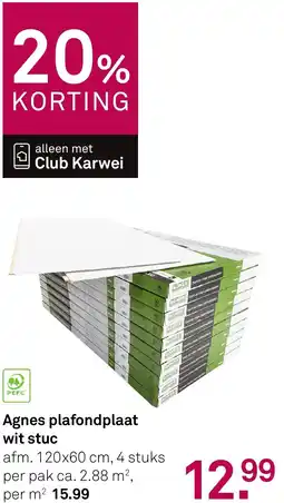 Karwei Agnes plafondplaat wit stuc aanbieding