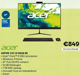 CompuDeals Acer Aspire C27-B 15628 BE aanbieding