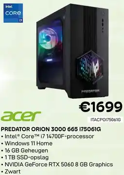 CompuDeals Acer Predator orion 3000 665 175061G aanbieding