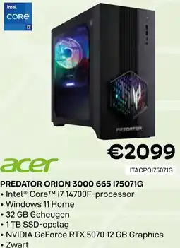 CompuDeals Acer Predator orion 3000 665 175071G aanbieding