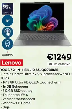 CompuDeals Lenovo Yoga 72-IN-1 14ILL10 83JQ00BBMB aanbieding
