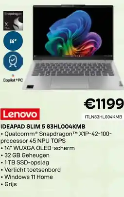 CompuDeals Lenovo Ideapad slim 5 83HLO04KMB aanbieding