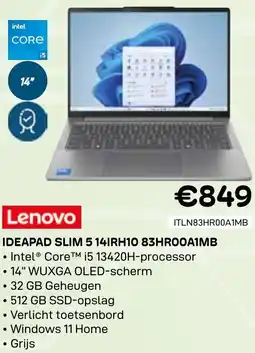 CompuDeals Lenovo Ideapad slim 5 14IRH10 83HROOA1MB aanbieding