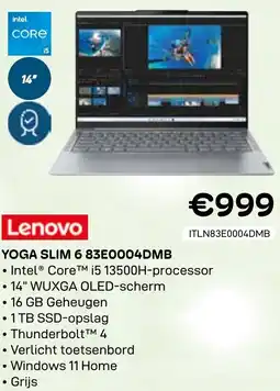 CompuDeals Lenovo Yoga slim 6 83E0004DMB aanbieding