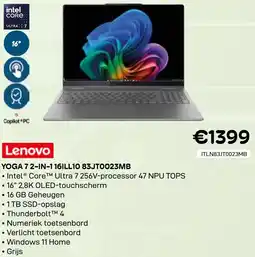 CompuDeals Lenovo Yoga 7 2-in-1 16ILL10 83JT0023MB aanbieding
