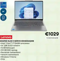CompuDeals Lenovo Ideapad slim 5 16IRH10 83HSOOAQMB aanbieding