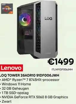 CompuDeals Lenovo LOQ tower 26ADR10 91DF006JMH aanbieding