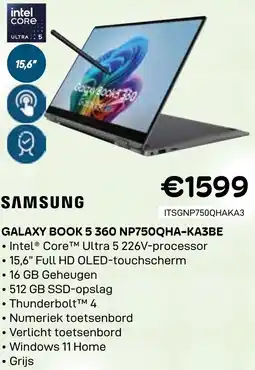 CompuDeals Samsung Galaxy book 5 360 NP750QHA-KA3BE aanbieding