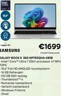 CompuDeals Samsung Galaxy book 5 360 NP750QHA-KB1B aanbieding