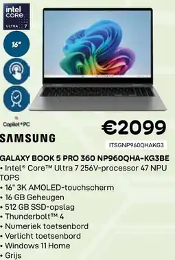 CompuDeals Samsung Galaxy book 5 pro 360 NP960QHA-KG3BE aanbieding
