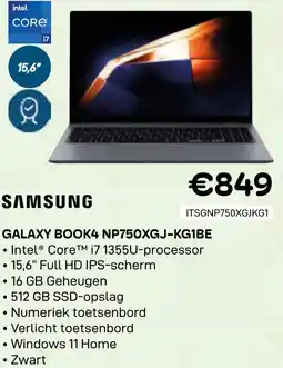 CompuDeals Samsung Galaxy book4 NP750XGJ-KG1BE aanbieding