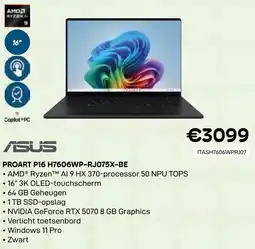 CompuDeals Asus Proart P16 H7606WP-RJ075X-BE aanbieding