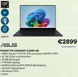 CompuDeals Asus Proart P16 H7606WP-RJ129X-BE aanbieding