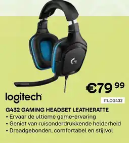 CompuDeals Logitech g432 gaming headset leatheratte aanbieding