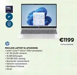 CompuDeals Hp pavilion laptop 16-af0005nb aanbieding