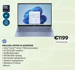 CompuDeals Hp pavilion laptop 16-af0057nb aanbieding