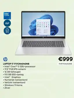 CompuDeals Hp laptop 17 it17cn4040nb aanbieding