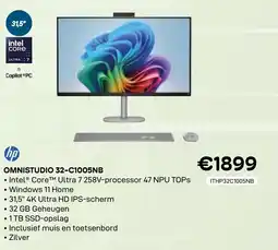 CompuDeals Hp omnistudio 32-c1005nb aanbieding