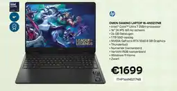CompuDeals Hp omen gaming laptop 16-ano217nb aanbieding