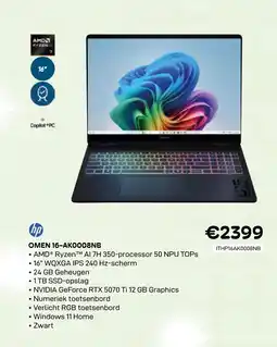 CompuDeals Hp omen 16-ak0008nb aanbieding