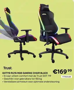 CompuDeals Trust gxt719 ruya rgb gaming chair black aanbieding