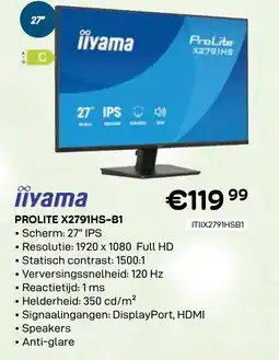 CompuDeals Iiyama prolite x2791hs-b1 aanbieding