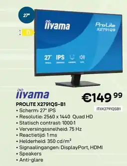 CompuDeals Iiyama prolite x2791qs-b1 aanbieding