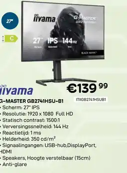 CompuDeals Iiyama g-master gb2741hsu-b1 aanbieding