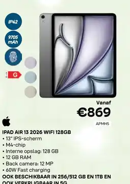 CompuDeals Ipad air 13 2026 wifi 128gb aanbieding