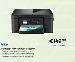 CompuDeals Brother aio inkjet printer dcp-j1360dw aanbieding
