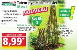 Norma Power Garden Tuteur pyramide en osier M ou L aanbieding