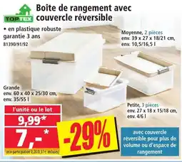 Norma Toptex Boîte de rangement avec couvercle réversible aanbieding