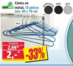 Norma Toptex cintre en métal aanbieding