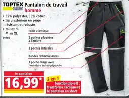 Norma Toptex pro pantalon de travail homme aanbieding