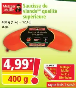 Norma Metzger Muller Saucisse de viande qualité supérieure aanbieding