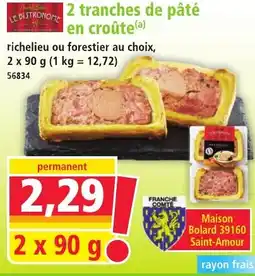 Norma Le distronome 2 tranches de pâté en croûte aanbieding