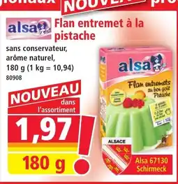 Norma Alsa Flan entremet à la pistache aanbieding