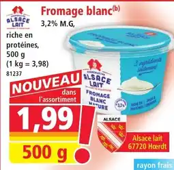 Norma Alsace lait Fromage blanc aanbieding